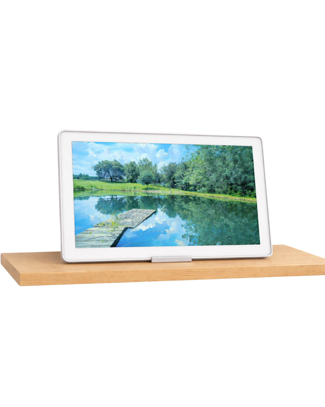 No-Drill Tabletop Stand Compatible with Skylight Calendar Max 27" | With or Without Shadow Box | Mount Base