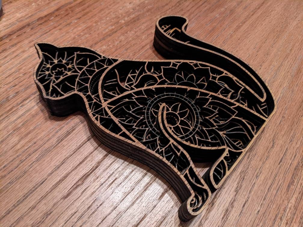 Oak Kitty | Mandala Kitten | Cat Mandala