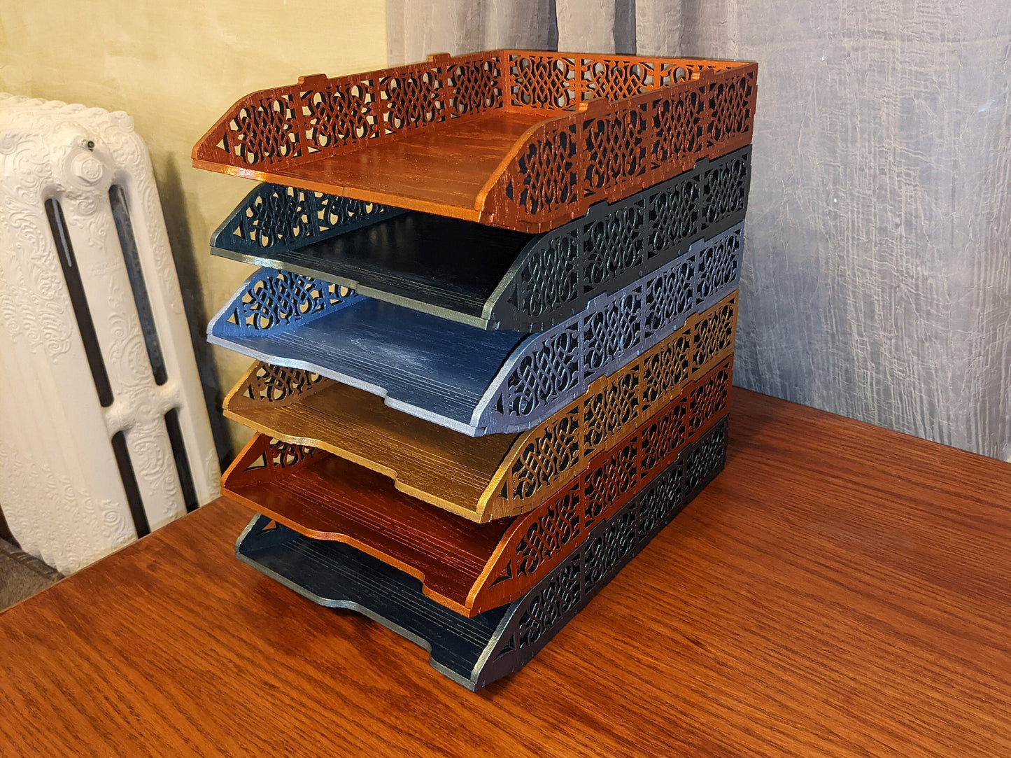 Stackable Trays | Paper organizer | Office File Bins | Vintage Sheet Racks | Letter trays | A4 | Legal