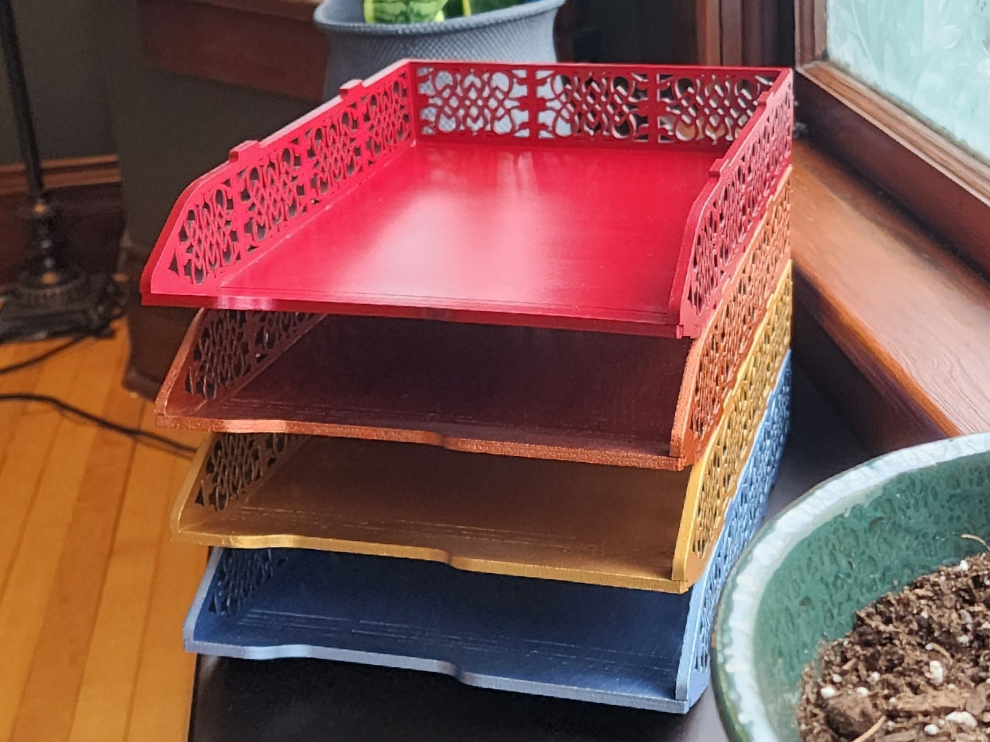 Stackable Trays | Paper organizer | Office File Bins | Vintage Sheet Racks | Letter trays | A4 | Legal