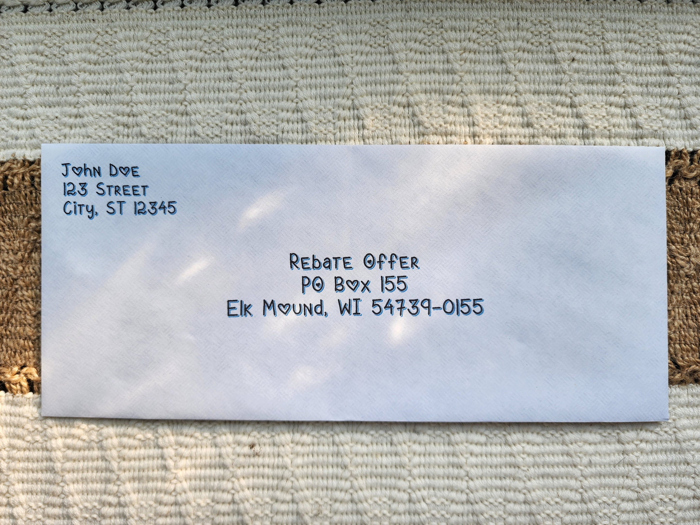 Custom Envelopes | Menard Rebates | Funny Gifts | Menards themed gifts | Colorful any Font | Father's day gift