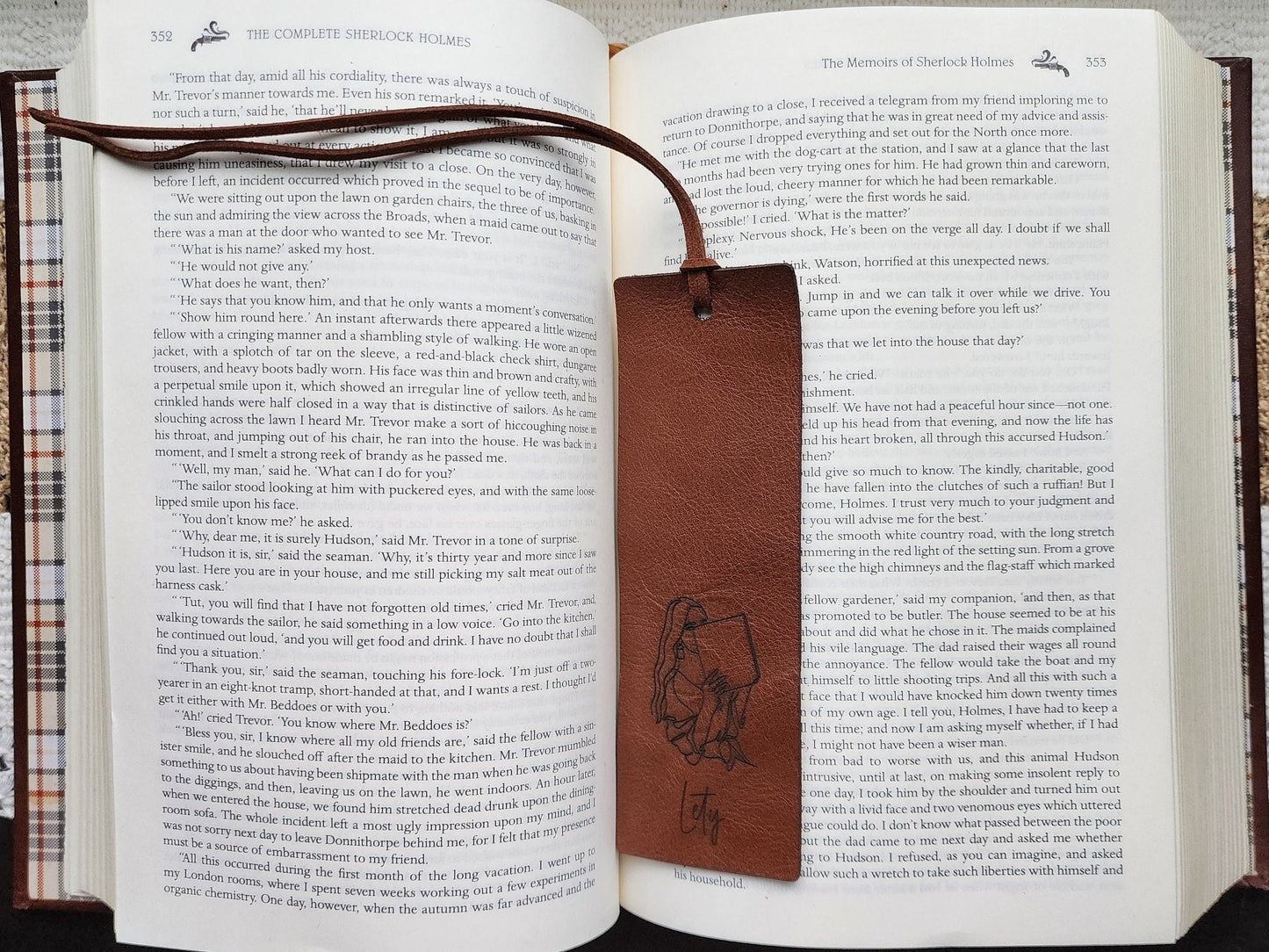 Custom Leather Bookmark | Gifts for her | Book Lovers