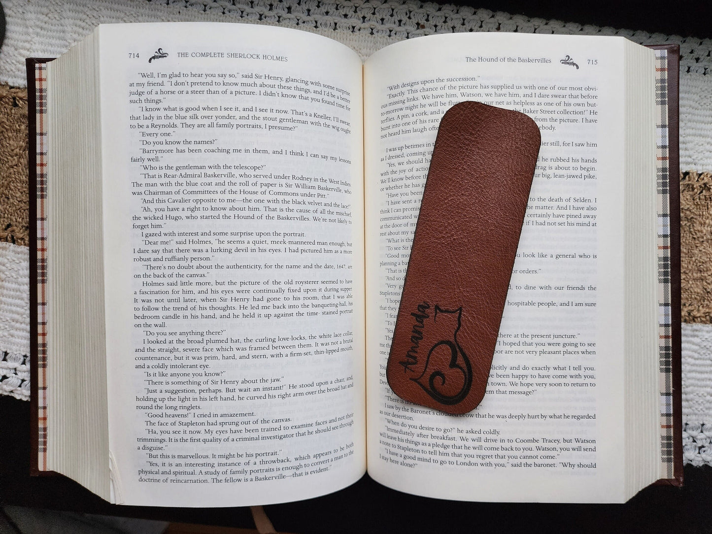 Custom Leather Bookmark | Gifts for him and her| Book Lovers | Cat and Donkey Bookmarks | Cats and books