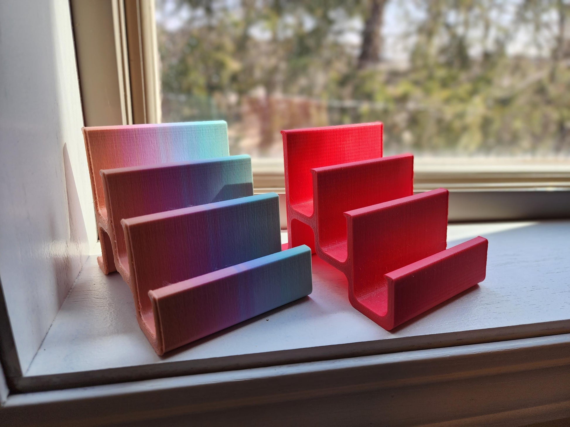 Multi-Purpose Organizer Stand – Universal Holder for Books, Kindles, Phones, Mail & More - Colorful Lightweight - Perfect for small spaces