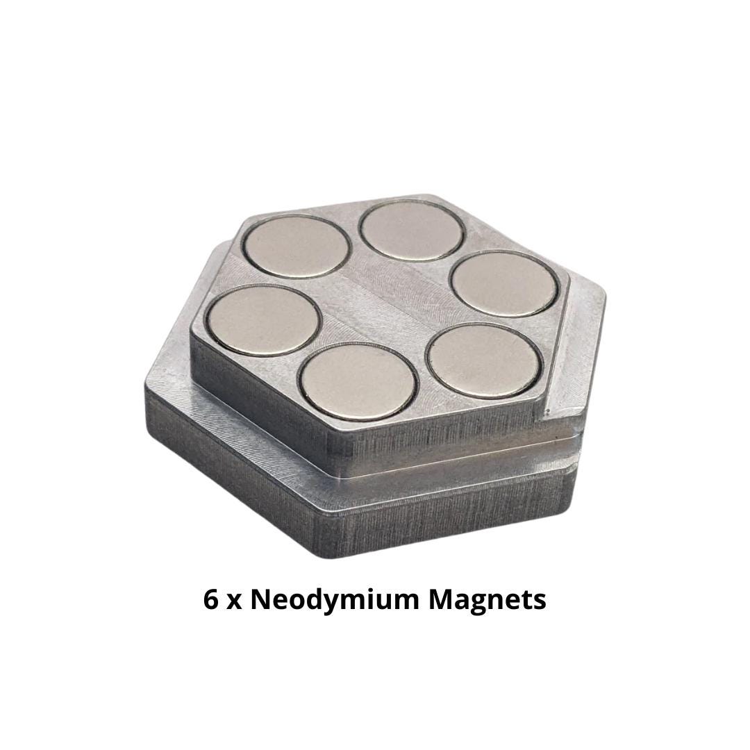 Metal Magnetic Hold-Downs for Laser Cutting | Compatible with Glowforge, ThunderLaser and XTool | Durable Aluminum | USA Made