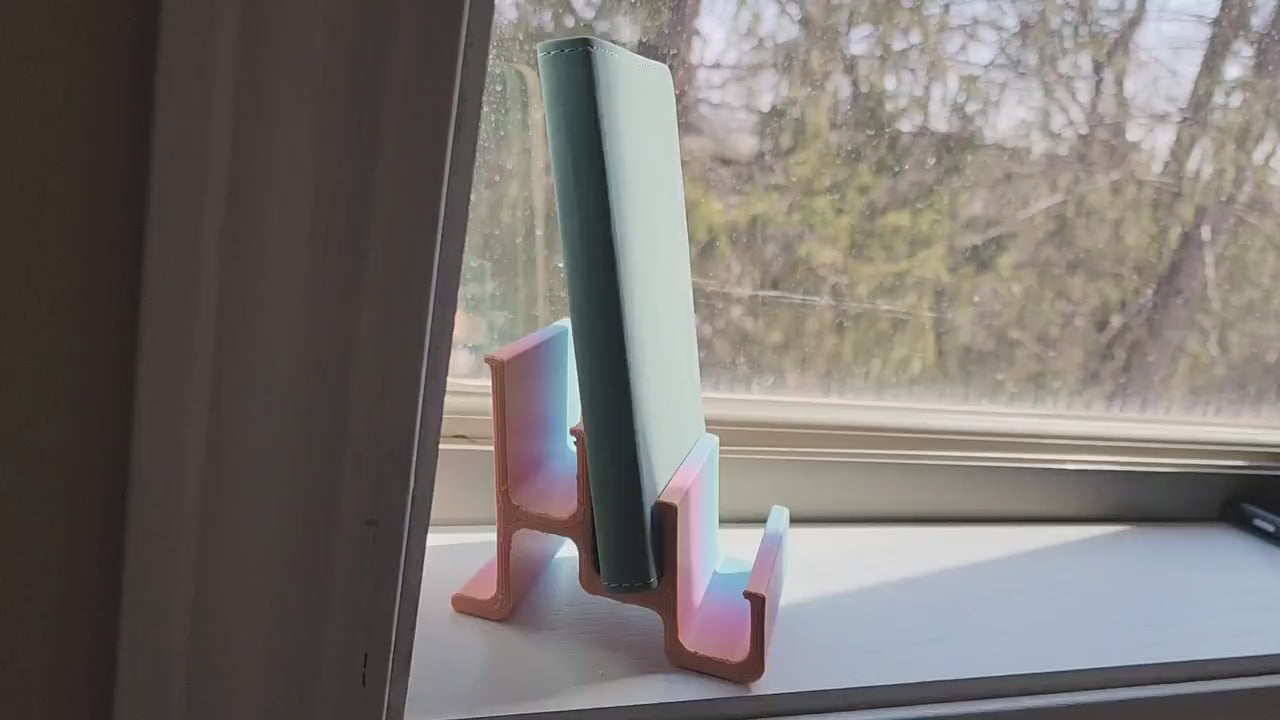 Multi-Purpose Organizer Stand – Universal Holder for Books, Kindles, Phones, Mail & More - Colorful Lightweight - Perfect for small spaces