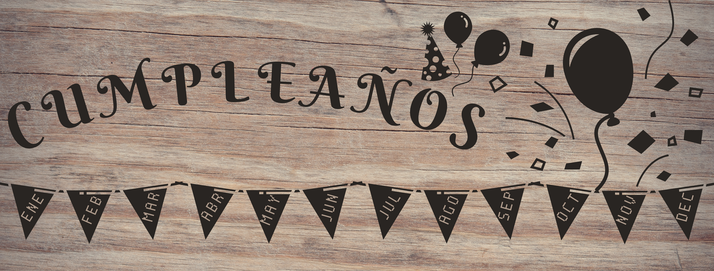 Hanging Oak Birthday Calendar