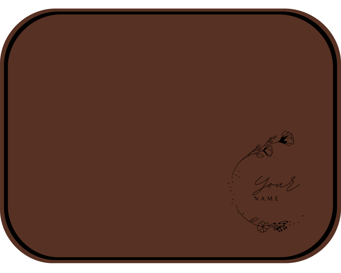 Custom Premium Distressed Leather Pad | Mouse Pad