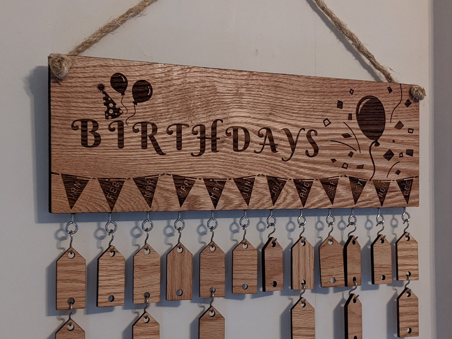 Hanging Oak Birthday Calendar