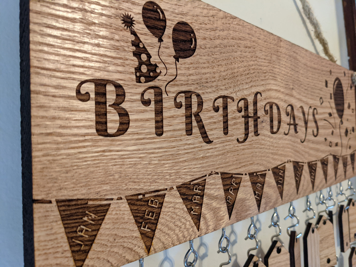Hanging Oak Birthday Calendar