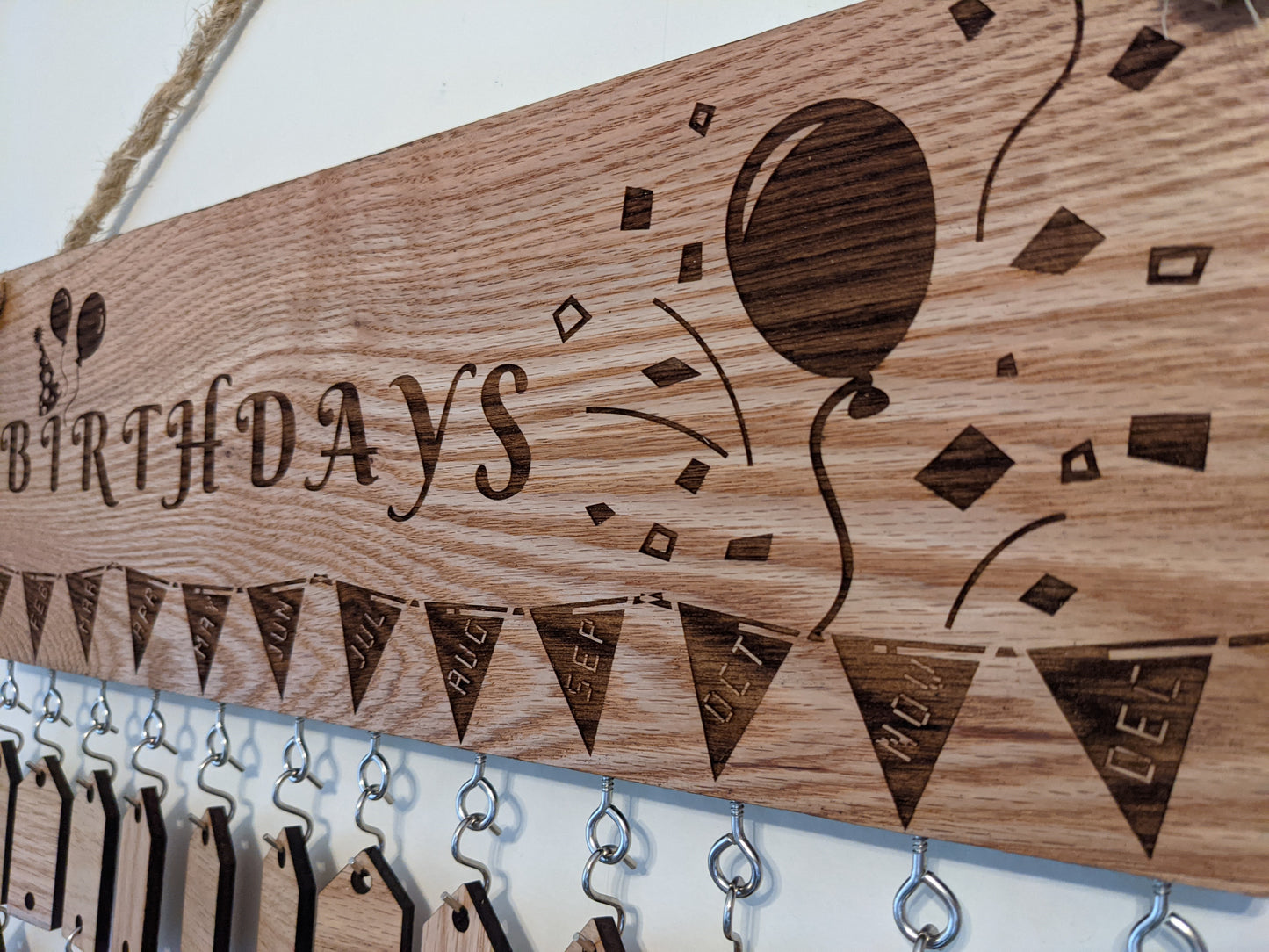 Hanging Oak Birthday Calendar