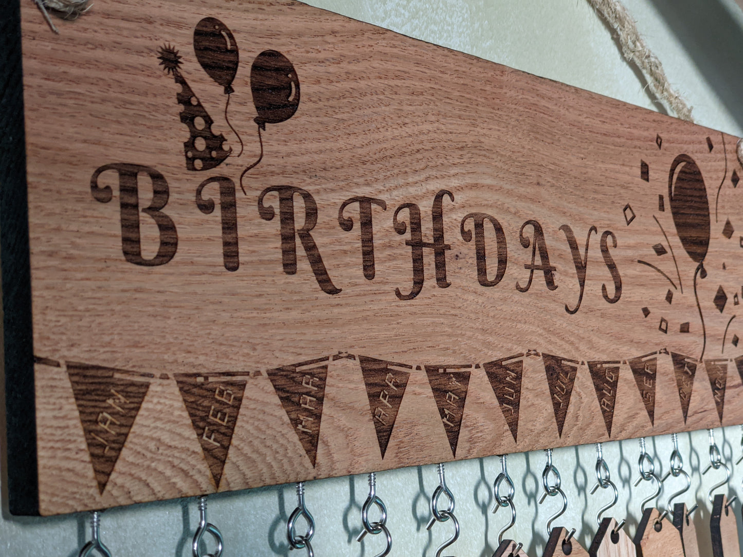 Hanging Oak Birthday Calendar