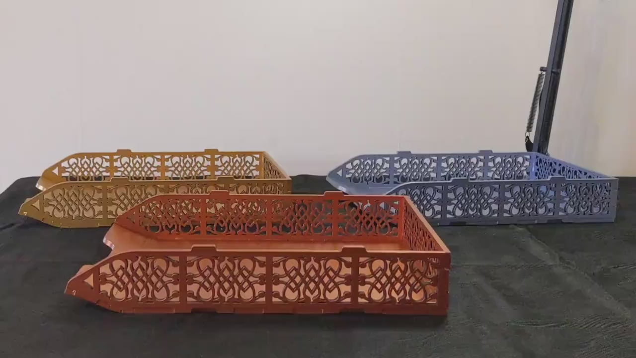 Stackable Trays | Paper organizer | Office File Bins | Vintage Sheet Racks | Letter trays | A4 | Legal
