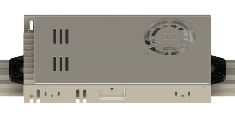 Digital STL File | Mount for Meanwell Power Supply | LRS-350-12 And 24V | 20 mm x 40 mm V/T Slots.