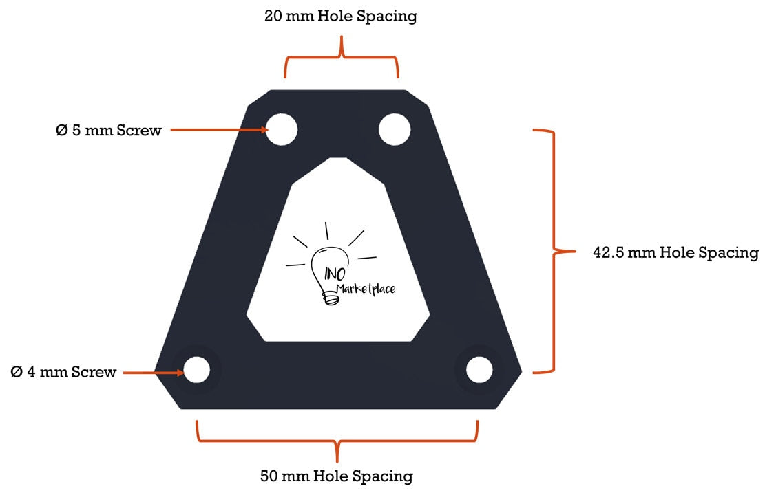 Mounts for Meanwell Power Supply | LRS-350-12 And 24V | 20 mm x 40 mm V/T Slots. | Aluminum