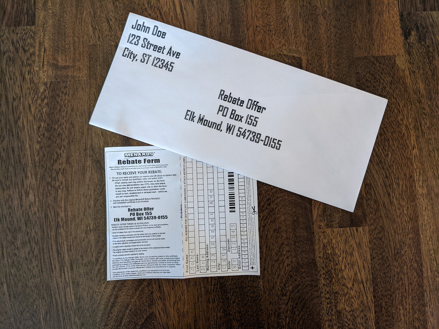 Custom Envelopes | Menard Rebates | Funny Gifts | Menards themed gifts | Colorful any Font | Father's day gift