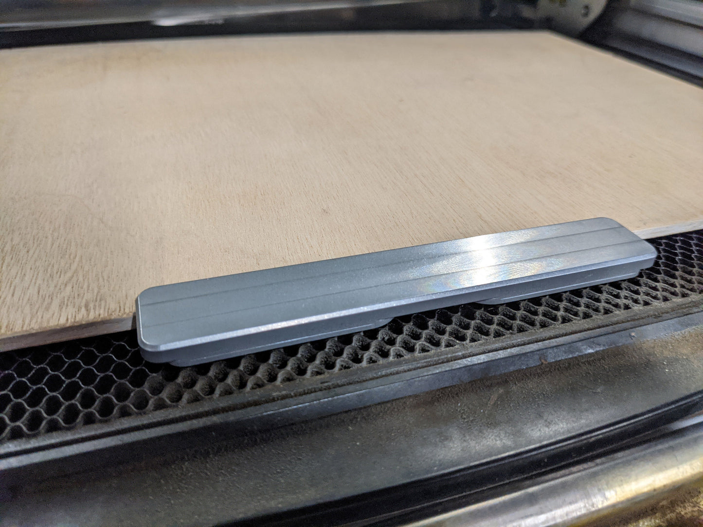 Long Metal Glowforge or Laser Crumb Tray Magnetic Hold Down | Strong Magnets | High Strength Aluminum | Laser Tools | Made in USA