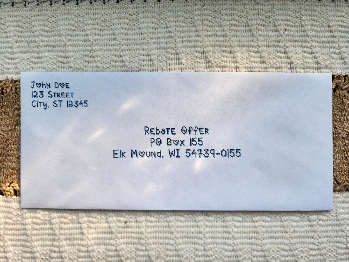 Custom Envelopes | Menard Rebates | Funny Gifts | Menards themed gifts | Colorful any Font | Father's day gift