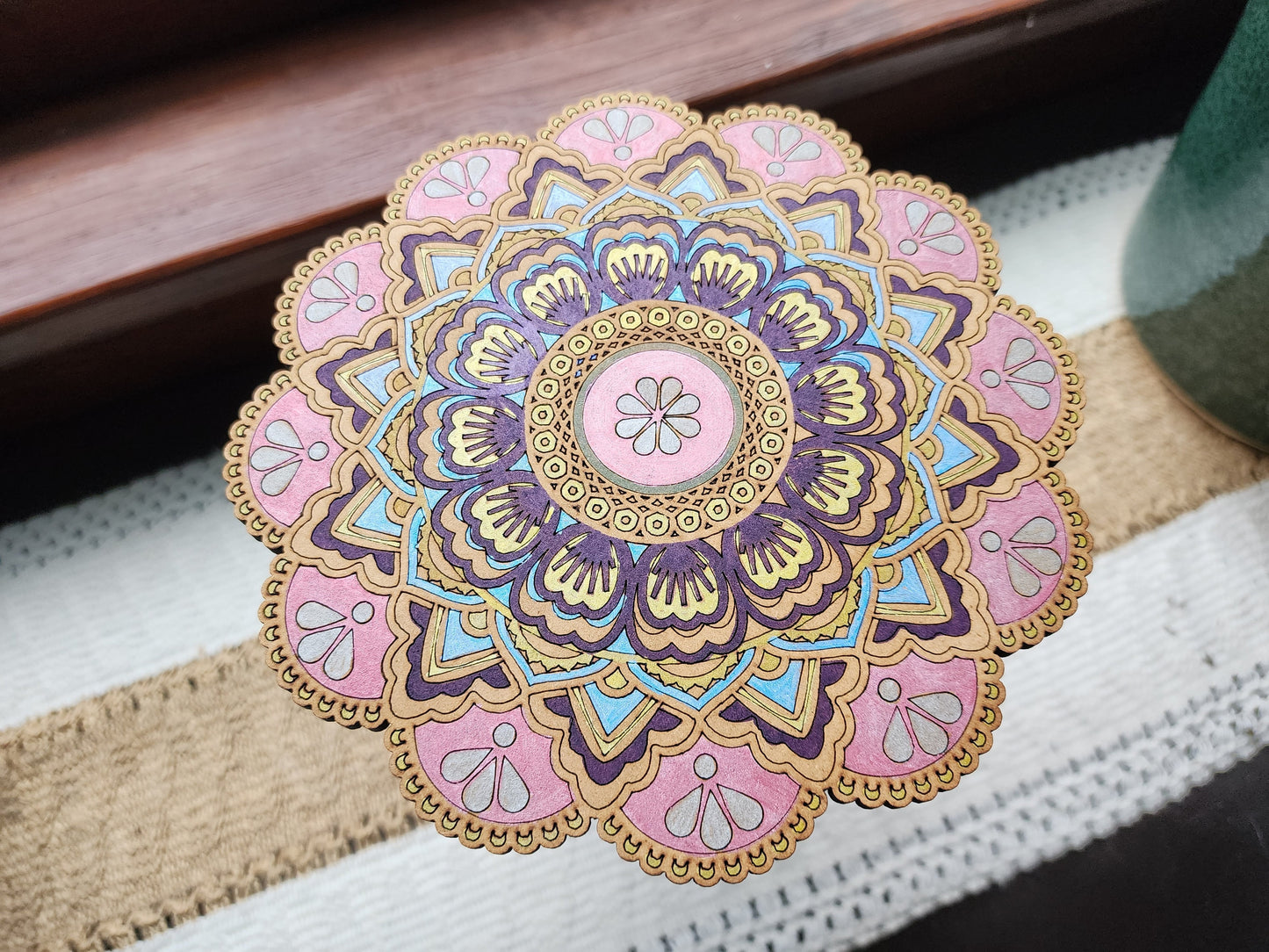 DIY Mandala Painting | Color your own mandala | Gifts | Craft Kit | Mosaic Kit | Coloring Project | Craft Project | Relaxation