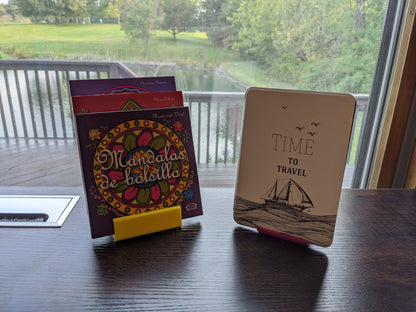 Multi-Purpose Organizer Stand – Universal Holder for Books, Kindles, Phones, Mail & More - Colorful Lightweight - Perfect for small spaces