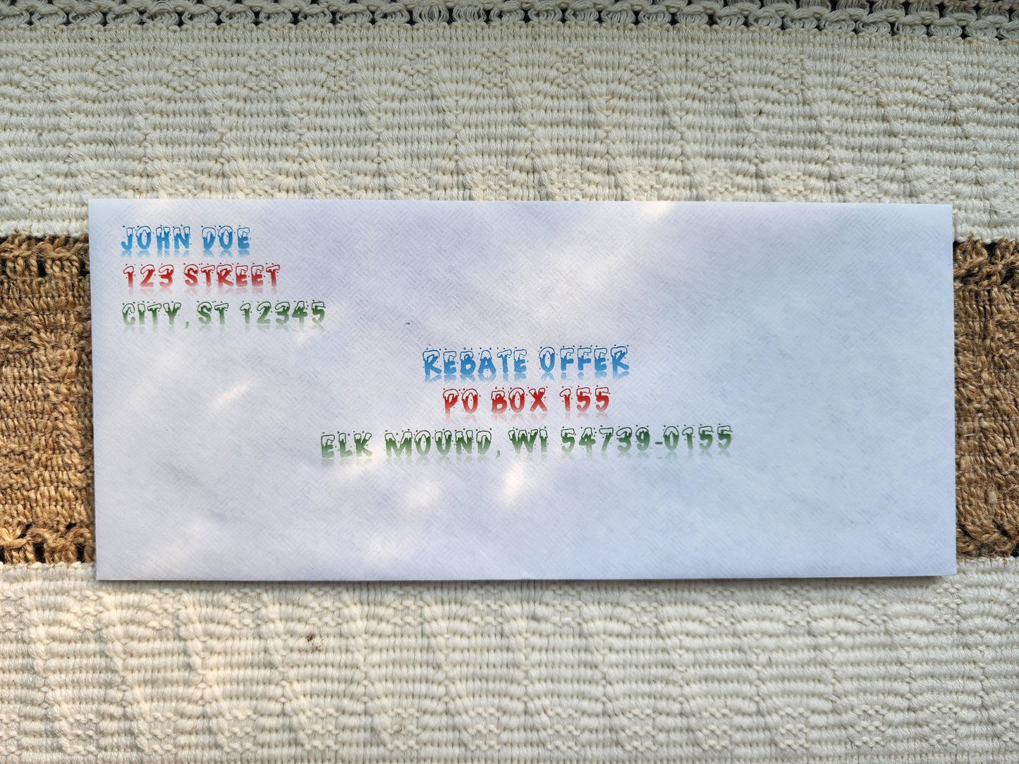 Custom Envelopes | Menard Rebates | Funny Gifts | Menards themed gifts | Colorful any Font | Father's day gift