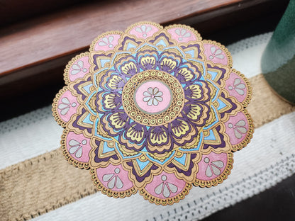 DIY Mandala Painting | Color your own mandala | Gifts | Craft Kit | Mosaic Kit | Coloring Project | Craft Project | Relaxation