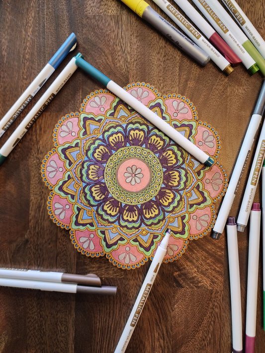 DIY Mandala Painting | Color your own mandala | Gifts | Craft Kit | Mosaic Kit | Coloring Project | Craft Project | Relaxation