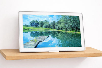 No-Drill Tabletop Stand Compatible with Skylight Calendar Max 27" | With or Without Shadow Box | Mount Base