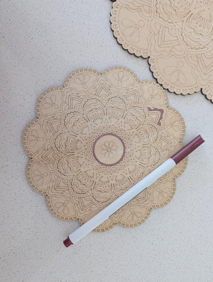 DIY Mandala Painting | Color your own mandala | Gifts | Craft Kit | Mosaic Kit | Coloring Project | Craft Project | Relaxation