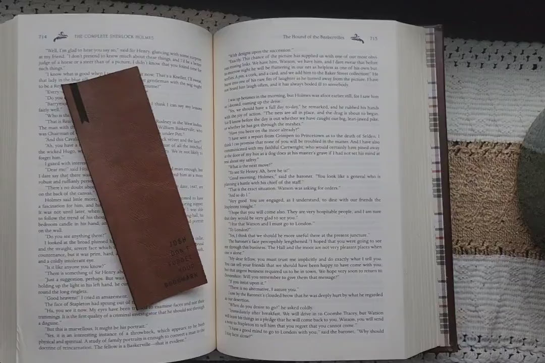 Custom Leather Bookmark | Funny bookmarks | Book Lovers