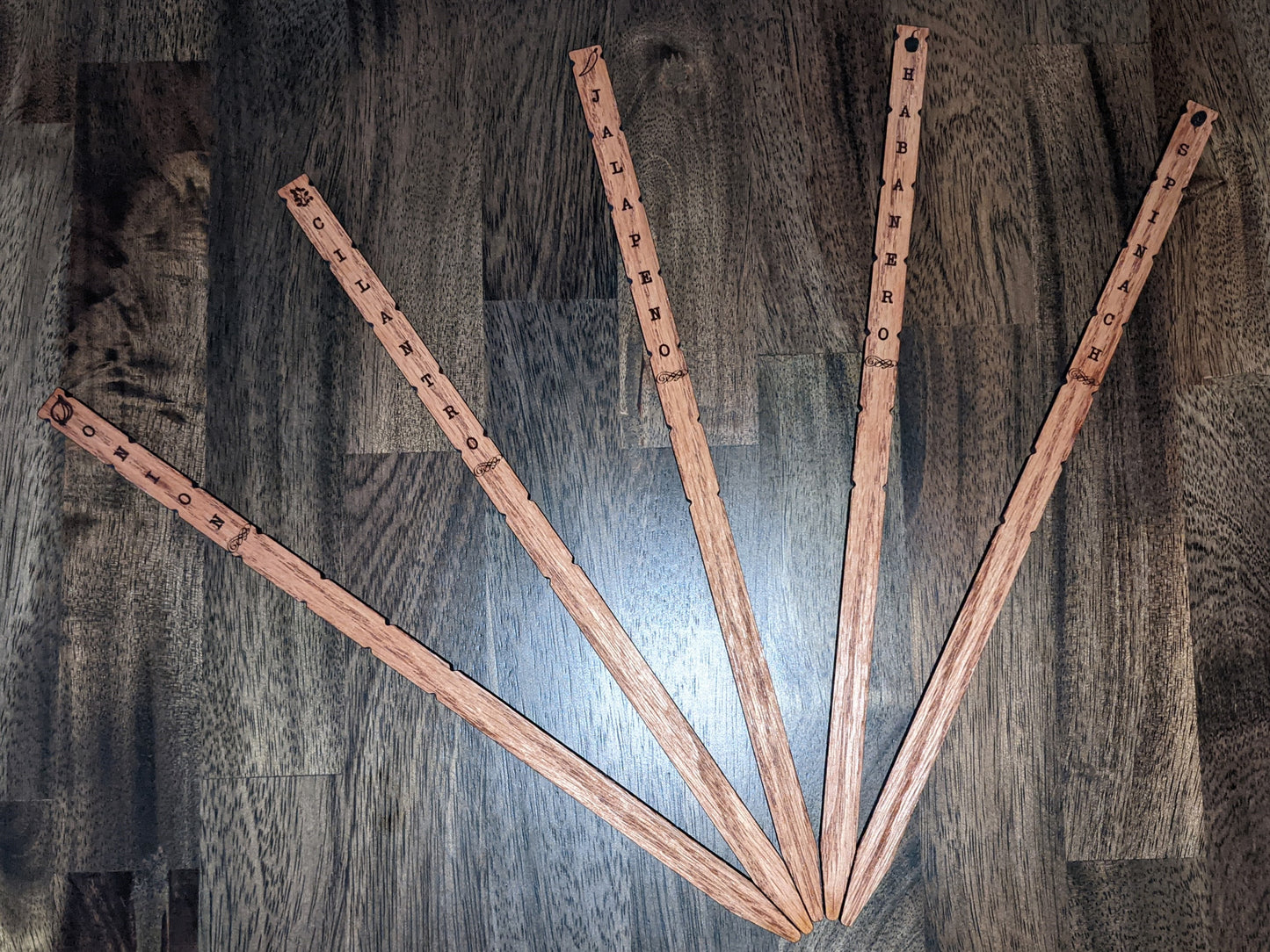 Wood Garden Stakes | Plant Markers | Wood Plant Tags