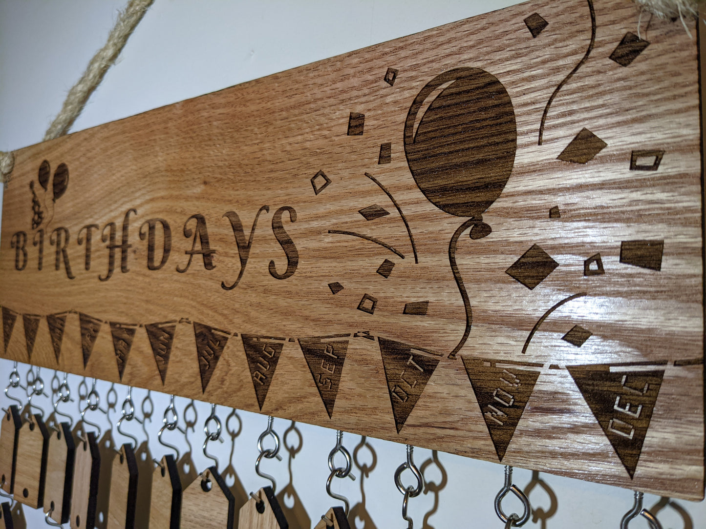 Hanging Oak Birthday Calendar