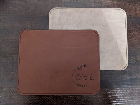 Custom Premium Distressed Leather Pad | Mouse Pad