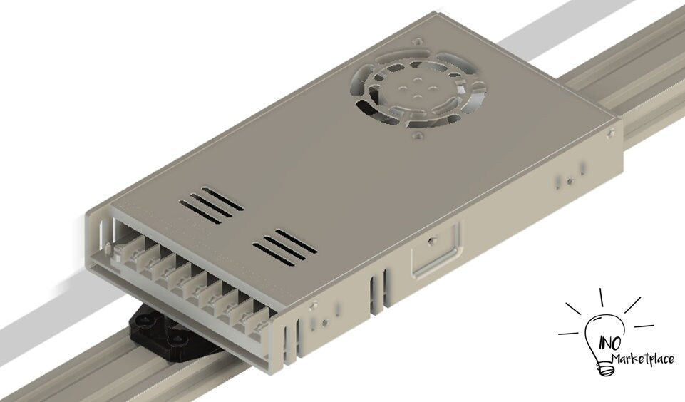 Mounts for Meanwell Power Supply | LRS-350-12 And 24V | 20 mm x 40 mm V/T Slots. | Aluminum