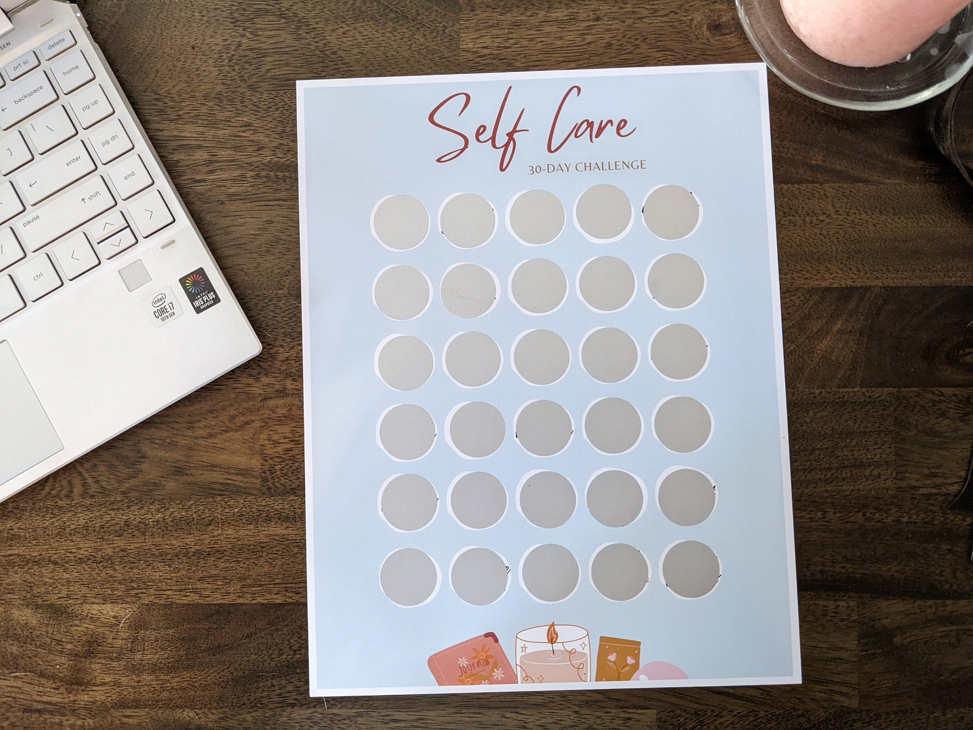 Self-Care Scratcher | 30 Day Challenge | Love yourself ideas | Friends Challenge