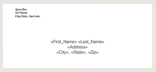 Word Template for Envelopes | Multi-Recipient Envelope Template