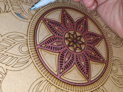 DIY Mandala Painting | Color your own mandala | Gifts | Craft Kit | Mosaic Kit | Coloring Project | Craft Project | Relaxation
