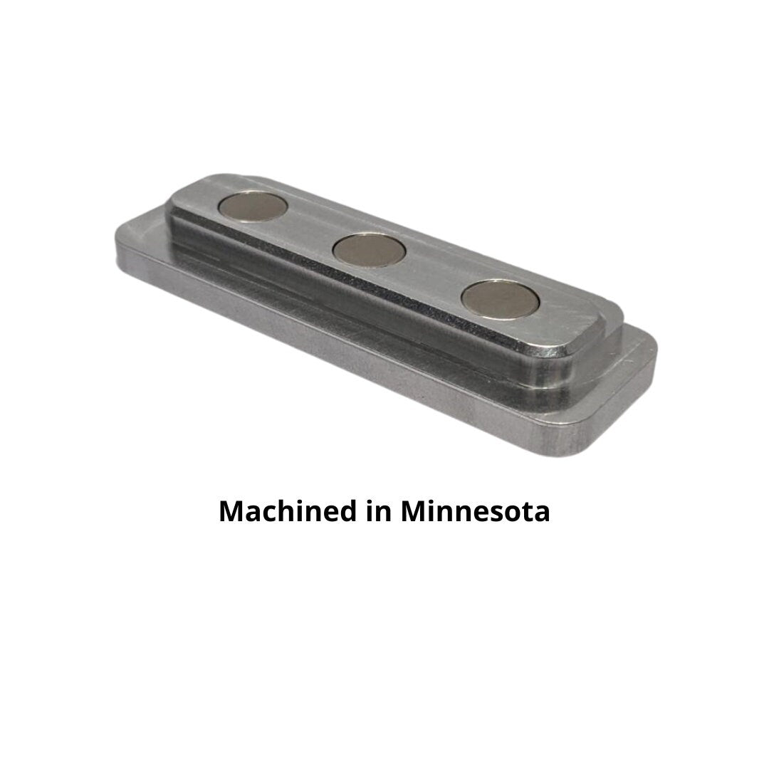 Short Metal Magnetic Hold Downs for Laser Cutting - Optimized for Glowforge and Thunder Laser Machines - Durable Aluminum - USA Made