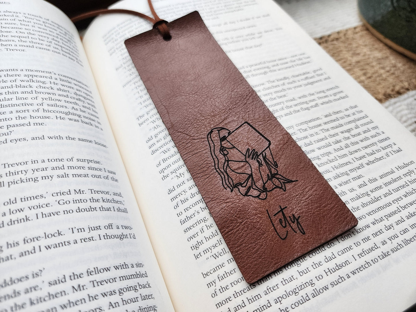 Custom Leather Bookmark | Gifts for her | Book Lovers